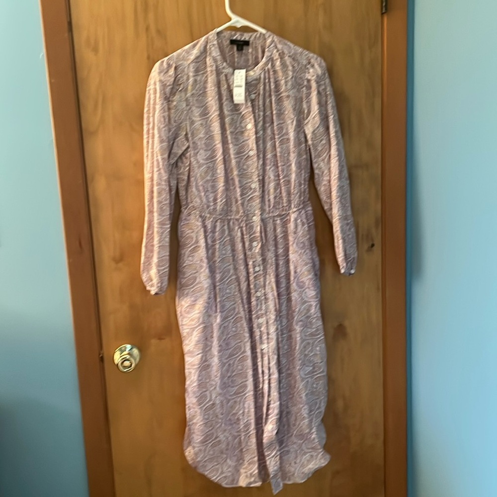 Jcrew Paisely shirt dress midi